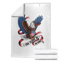 No Kings Throw Blanket USA 250th Anniversary Freedom Eagle