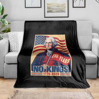 Funny George Washington Freedom Protest Throw Blanket No Kings