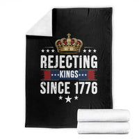 Rejecting Kings Since 1776 Throw Blanket Anti Authoritarian Protest
