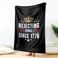 Rejecting Kings Since 1776 Throw Blanket Anti Authoritarian Protest