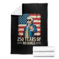 No Kings 250 Years George Washington Throw Blanket