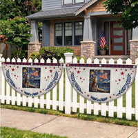 Starry Night Cat Patriotic Fan Flag Cat Lover Gift