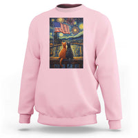 Starry Night Cat Patriotic American Pride Sweatshirt