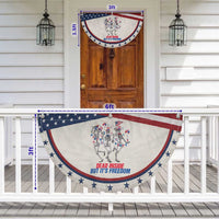 Funny Dancing Skeleton Patriotic Fan Flag Dead Inside But Its Freedom