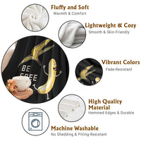Funny Banana Striptease Be Free Graphic Throw Blanket