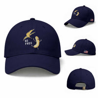 Funny Banana Striptease Be Free Graphic Baseball Cap