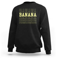 Banana Layered Text Graphic Sweatshirt Banana Lover Gift