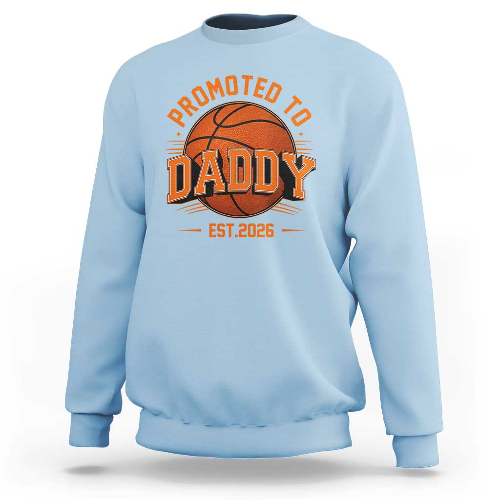 Personalized Basketball Daddy Sweatshirt Custom Number First Time Dad Pregnancy Announcement