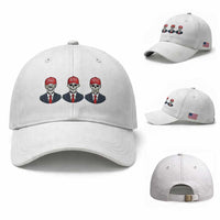 Skeleton See No Crimes Hear No Truth Baseball Cap Funny Political Satire