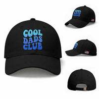 Cool Dads Club Blue Typography Baseball Cap Fathers Day Gift
