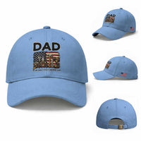 Mechanic Dad American Flag Baseball Cap If He Cant Fix It No One Can