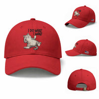 Cat Lover Baseball Cap Funny I Do What I Want