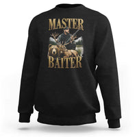 Hunting Lovers Dad Gift Sweatshirt Master Baiter - Wonder Print Shop