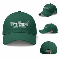My Retirement Plan Is On Course Baseball Cap Funny Golf Lover Gift