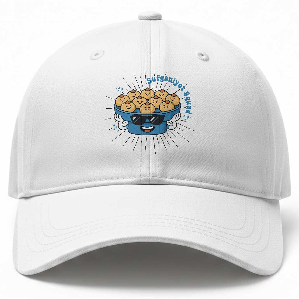 Funny Hanukkah Sufganiyah Jelly Donut Squad Gift Baseball Cap
