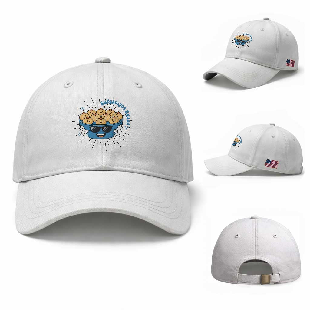 Funny Hanukkah Sufganiyah Jelly Donut Squad Gift Baseball Cap