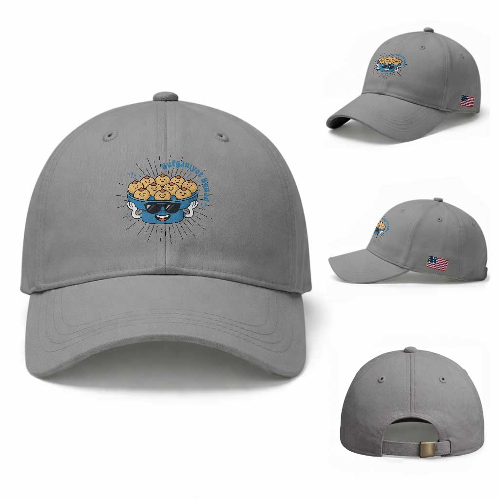 Funny Hanukkah Sufganiyah Jelly Donut Squad Gift Baseball Cap