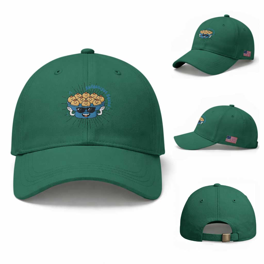 Funny Hanukkah Sufganiyah Jelly Donut Squad Gift Baseball Cap
