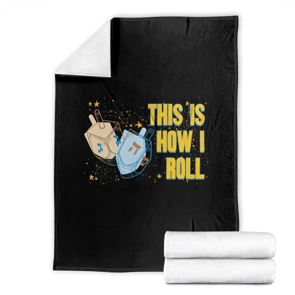 This Is How I Roll Throw Blanket Jewish Holiday Dreidel Gift - Wonder Print Shop