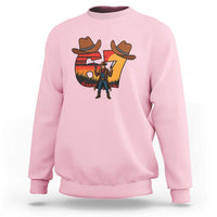 Six Seven Meme Cowboy Sweatshirt Funny Western 67 Trend Gift - Wonder Print Shop