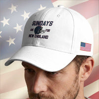 Sundays Are For NE Baseball Cap Game Day Lover Gift