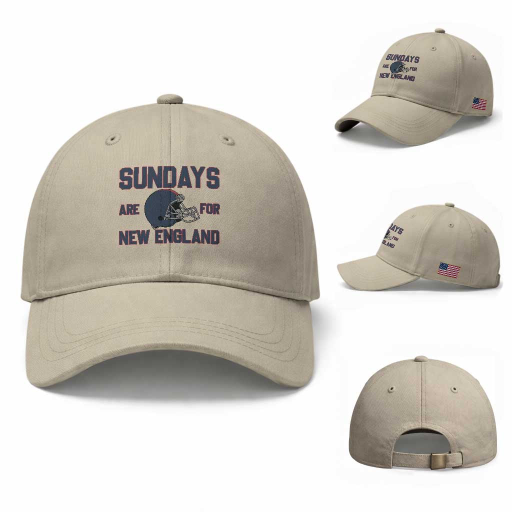 Sundays Are For NE Baseball Cap Game Day Lover Gift