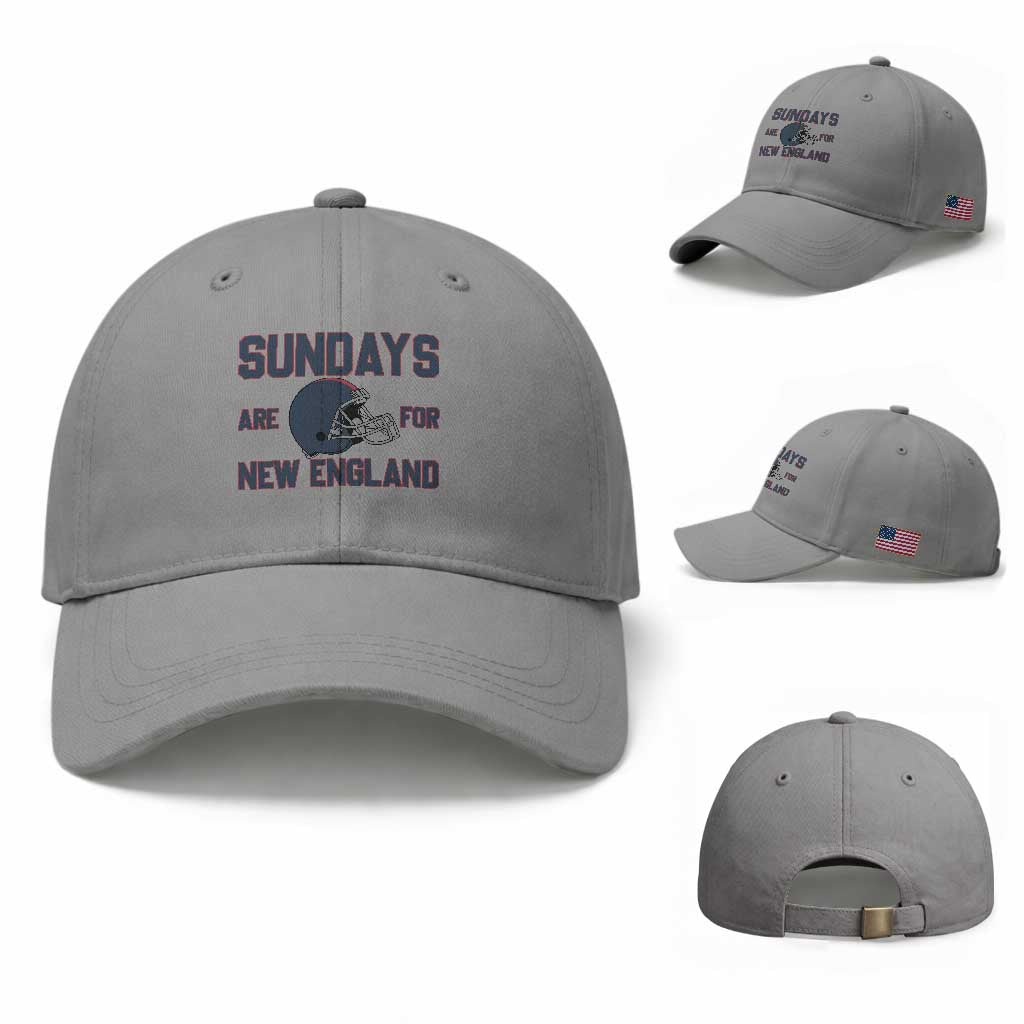 Sundays Are For NE Baseball Cap Game Day Lover Gift