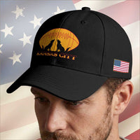 Football Lover Gift Baseball Cap Midwest Wolf Spirit