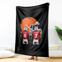 Funny American Football Throw Blanket Six Seven Meme - Wonder Print Shop