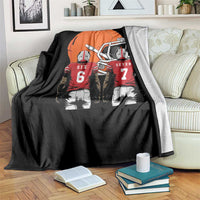 Funny American Football Throw Blanket Six Seven Meme - Wonder Print Shop