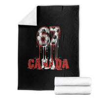 Funny Canada Soccer 67 Meme Throw Blanket Canadian Soccer Lovers