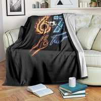 Funny Soccer Lover Throw Blanket Six Seven Meme Trending Gift