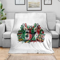Funny Mexico Soccer Throw Blanket Six Seven Meme Trending Gift