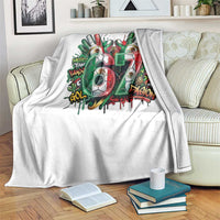 Funny Mexico Soccer Throw Blanket Six Seven Meme Trending Gift
