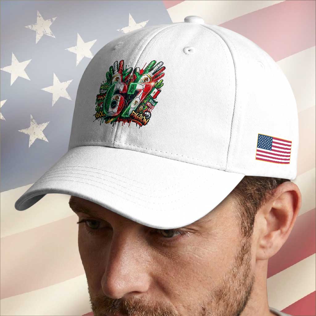 Funny Mexico Soccer Baseball Cap Six Seven Meme Trending Gift