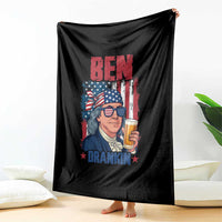 Benjamin Franklin Throw Blanket Funny Ben Drankin American History