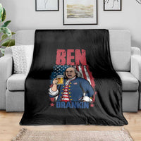 Benjamin Franklin Throw Blanket Funny Patriotic Founding Father