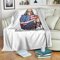 Benjamin Franklin Throw Blanket Freedom Liberty Independence American History