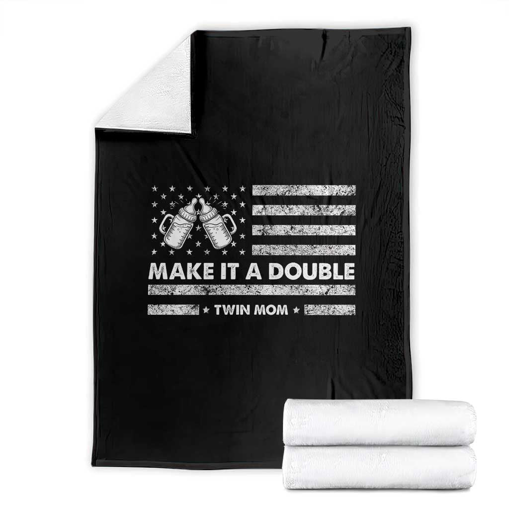 Twin Mom Throw Blanket Make It A Double Patriotic USA Flag Gift