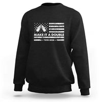 Twin Mom Sweatshirt Make It A Double Patriotic USA Flag Gift