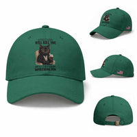 Funny Sarcastic Cat Baseball Cap Everything Will Kill You So Choose Something Fun