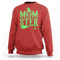Funny Halloween Sweatshirt Momster Gift For Mom - Wonder Print Shop