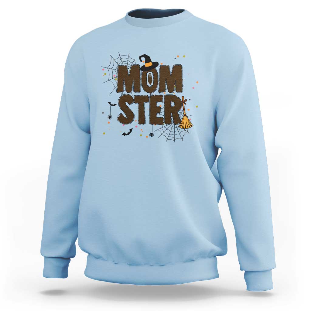 Halloween Mom Life Sweatshirt Funny Momster Quote - Wonder Print Shop