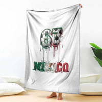 Funny Mexico Soccer 67 Meme Throw Blanket Chicano Soccer Lovers