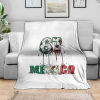 Funny Mexico Soccer 67 Meme Throw Blanket Chicano Soccer Lovers