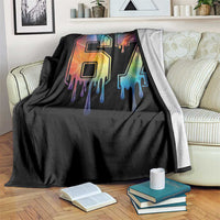 Funny Six Seven Prism Effect Printed Meme Throw Blanket