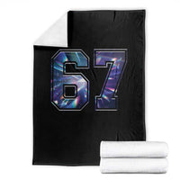 Prism Rainbow Effect Printed Throw Blanket Six Seven 67 Meme