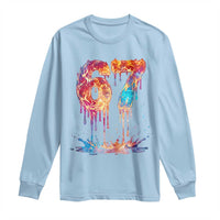 Burning Six Seven Long Sleeve Shirt Drip Fire Flame Meme
