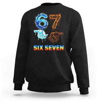 Water Fire Element Six Seven Sweatshirt Trendy Meme Gift