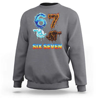 Water Fire Element Six Seven Sweatshirt Trendy Meme Gift